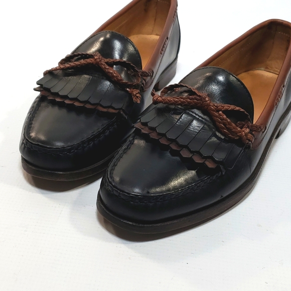 Allen Edmonds Men's Black & Brown Leather Loafers Shoes Size 8.5 Made in… - Picture 8 of 16